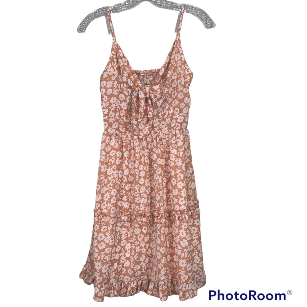 Size small sundress with tied front and peakaboo